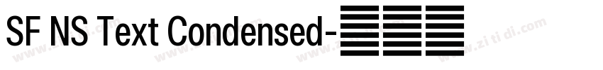 SF NS Text Condensed字体转换